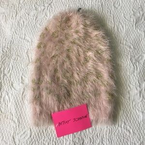 Betsey Johnson Beanie and Mittens (Brand New!)