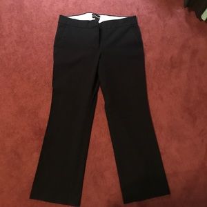 J Crew Size 8 Black Campbell ankle work pants