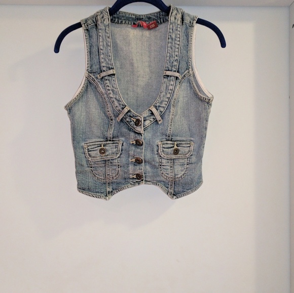 Denim corset vest Clearance