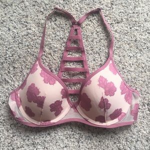 VS PINK Mauve floral bra