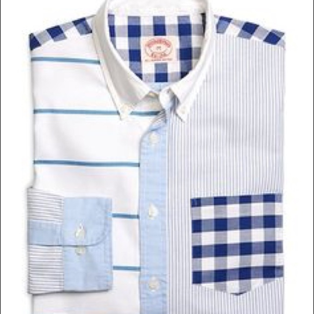 Men's Brooks Bros Red Fleece Oxford Button Down