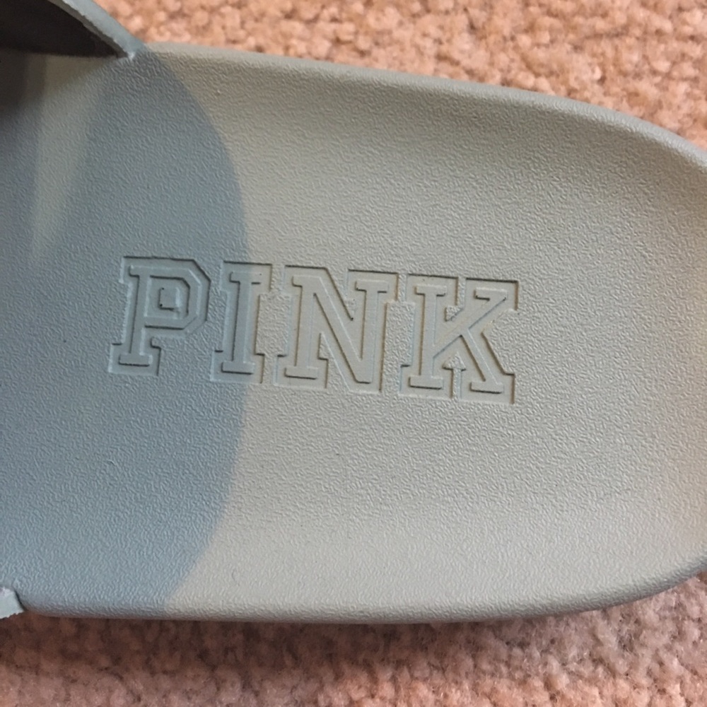 Victoria secret (PINK) green slip on sandals! - Picture 3 of 6