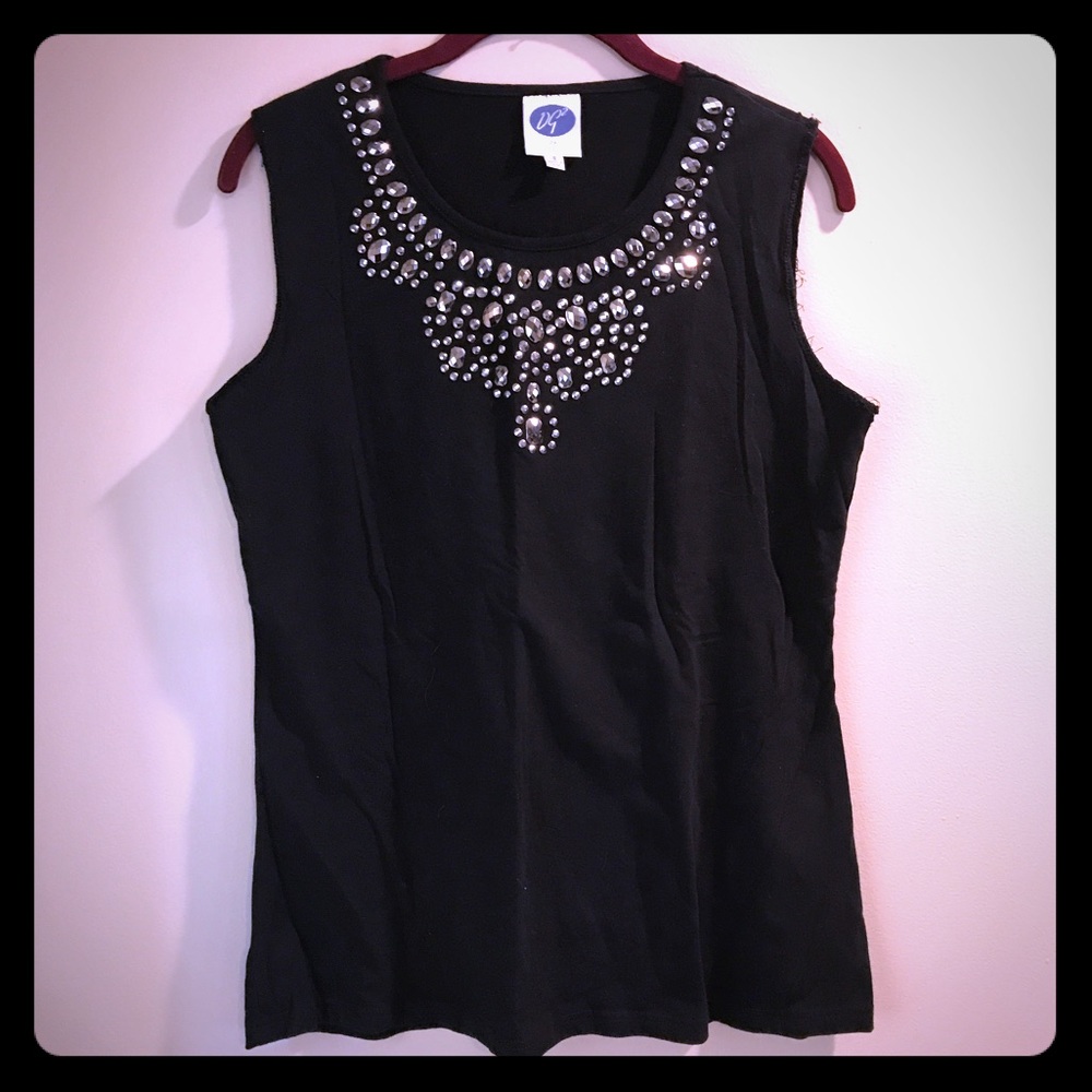 “End of Summer Sale “ Black  Shirt with Silver