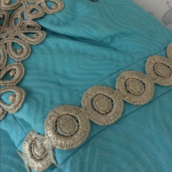 Lilly Pulitzer turquoise strapless dress - Picture 3 of 3