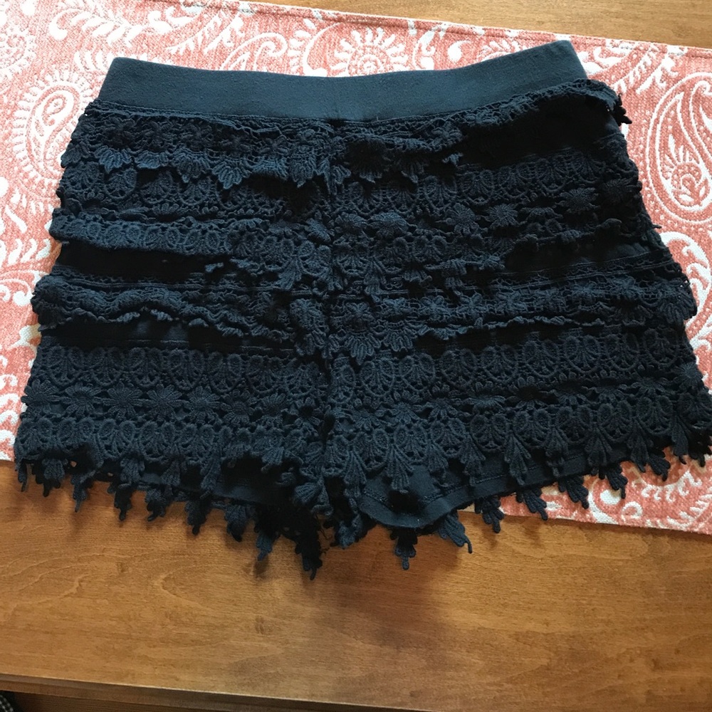 Express Floral Lacy Shorts