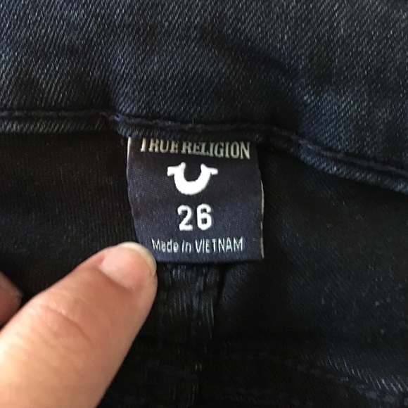True Religion Dark Wash Jeans - Like New Condition - Picture 3 of 4