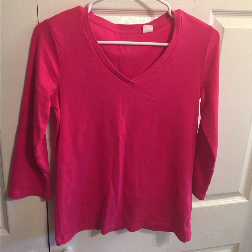 Pink long-sleeve tee