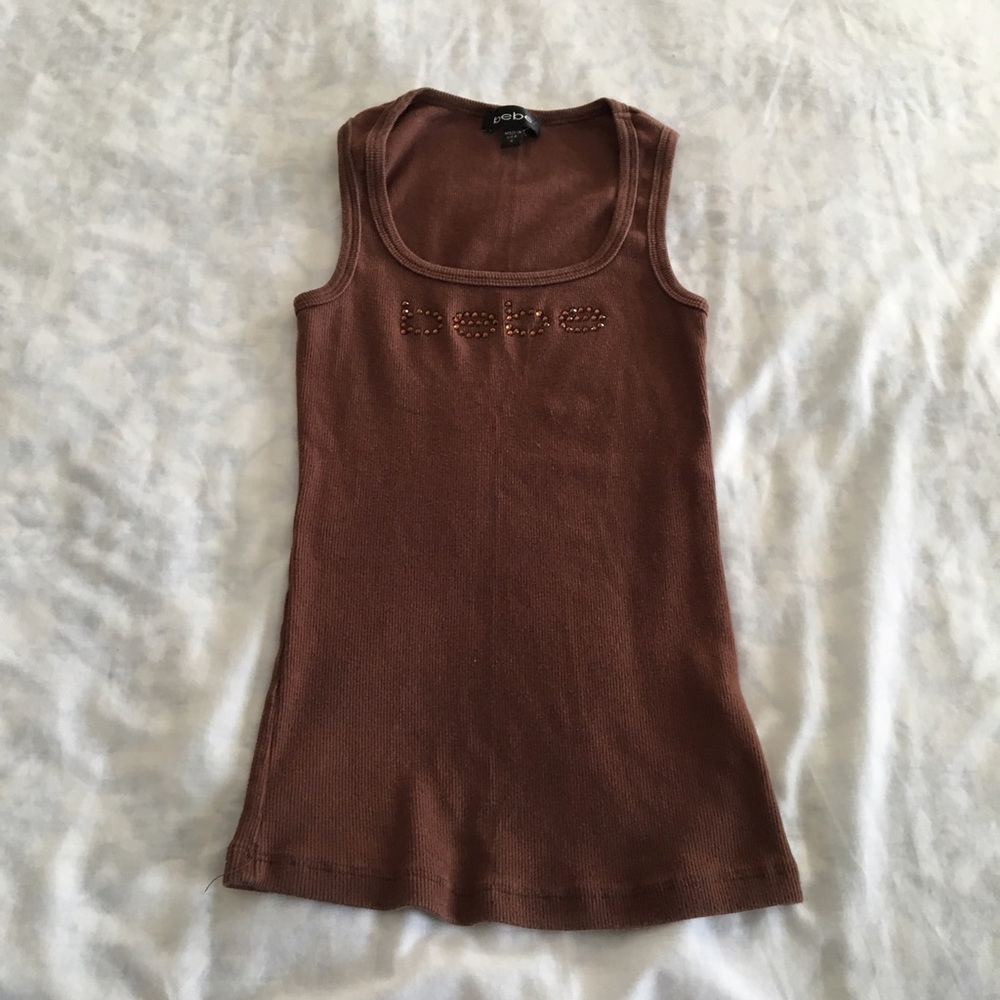 Vintage Bebe ribbed tank top S early 00s aesthetic - Picture 3 of 4