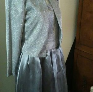 Alex Marie Evening Dress  (Long) + Cardigan--Sz 10