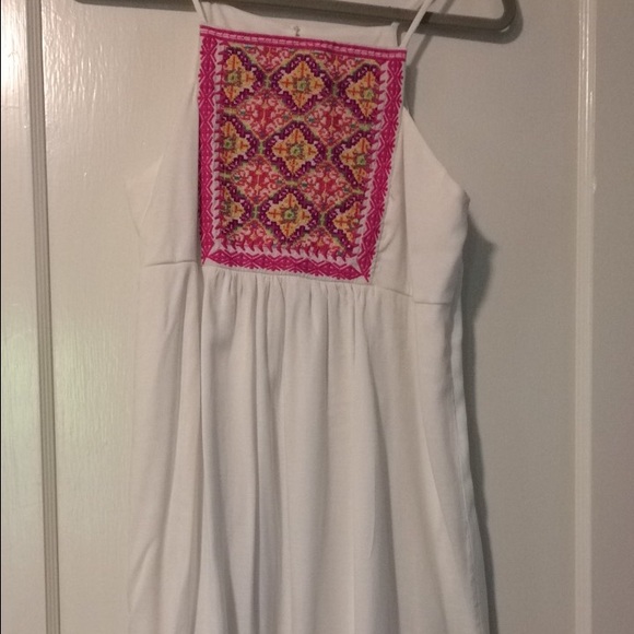 Embroidered Pom Pom party dress - Picture 1 of 3