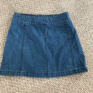 Free People Jean Skirt