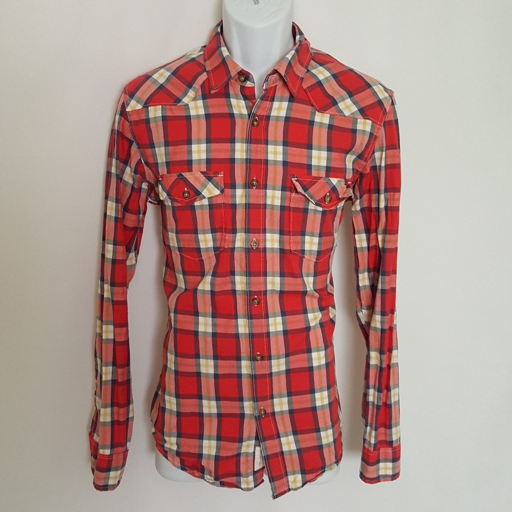 H&M Longsleeves Plaid Mens Shirt Size M