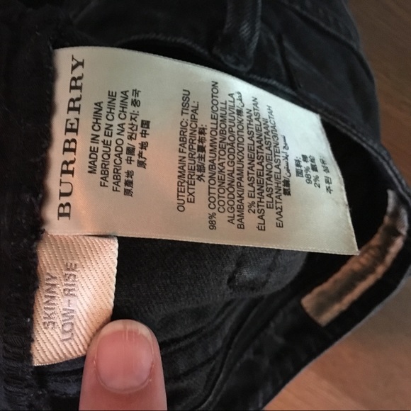 Burberry BRIT Black Jeans. Like New Condition - Picture 3 of 5
