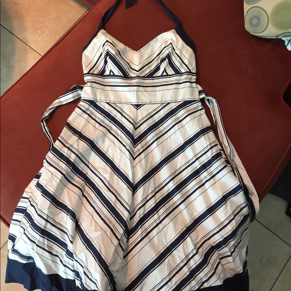 Navy & White Nautical Summer Dress