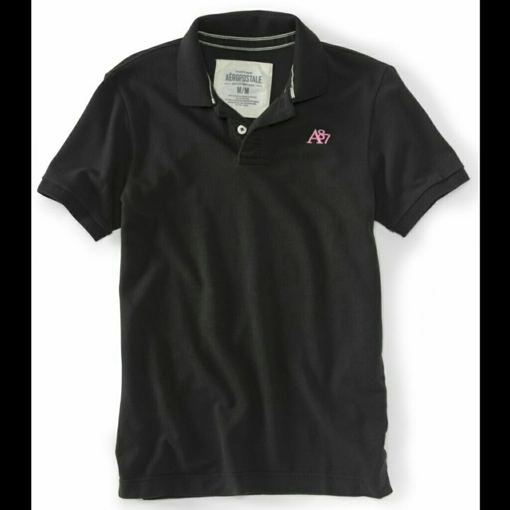 NWT Aeropostale AEO Mens A87 Polo Tee T-Shirt