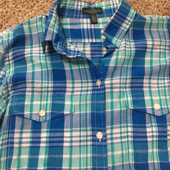 NWT Ralph Lauren LRL Plaid Button Down - Picture 2 of 5