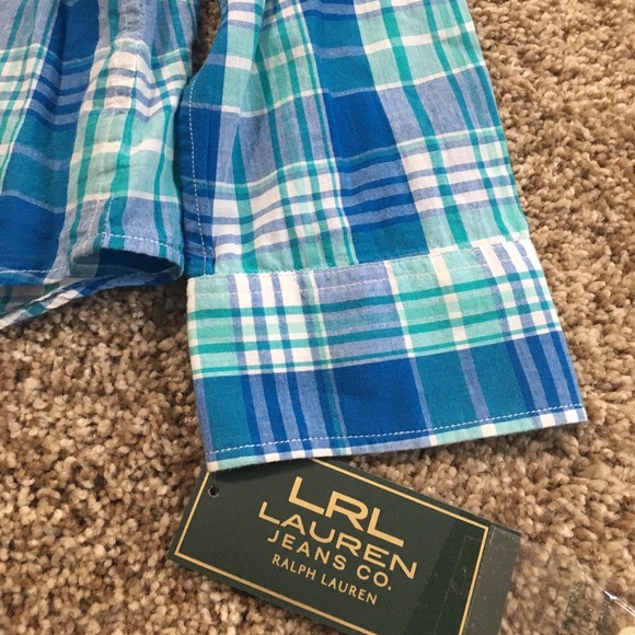 NWT Ralph Lauren LRL Plaid Button Down - Picture 3 of 5