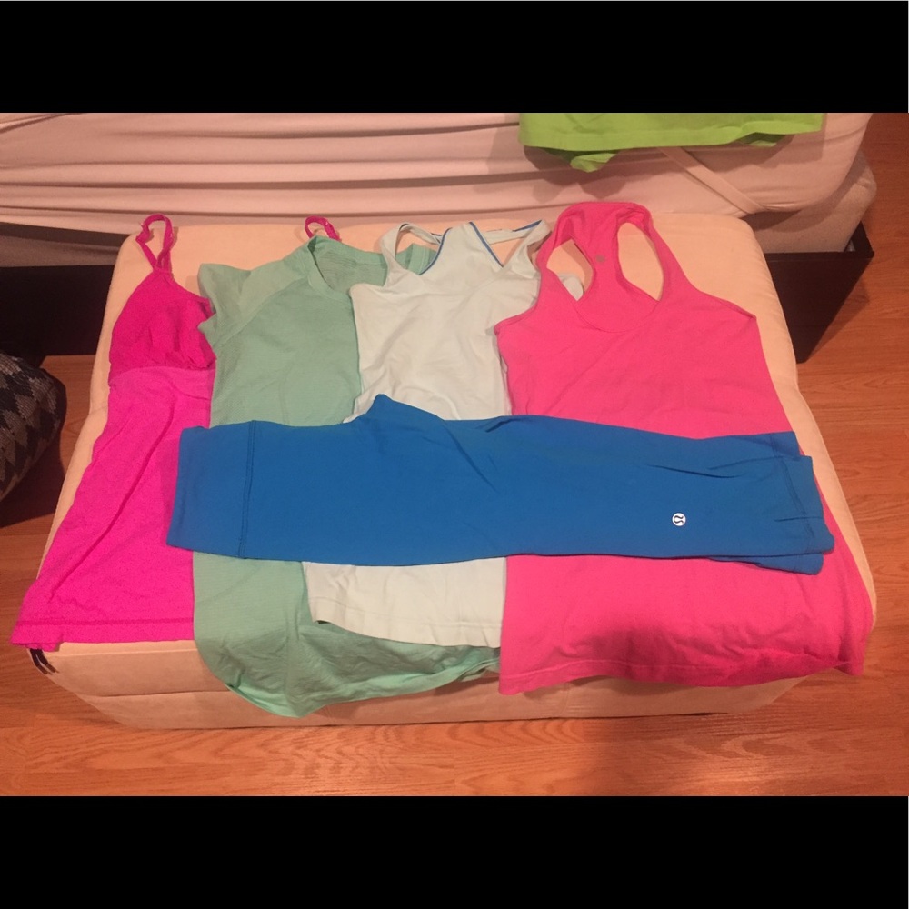 Workout tops and pants