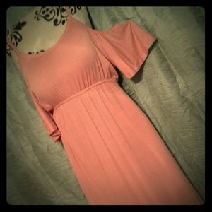 Blush Pink Long Maxi Dress