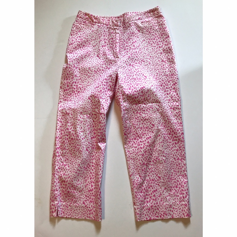 Pink cheetah print pants