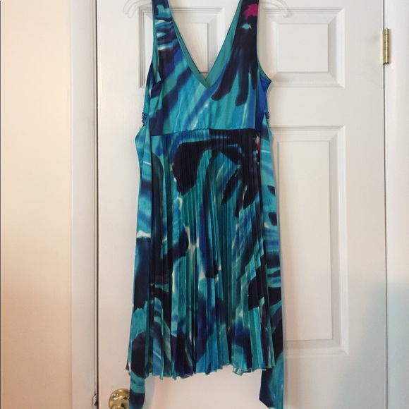 Blues with Purples Cocktail Dress - Picture 2 of 4