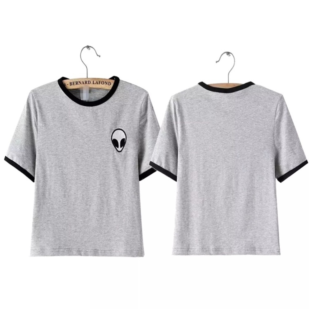 🍄COMING SOON🍄 Alien Decal Grey Tee