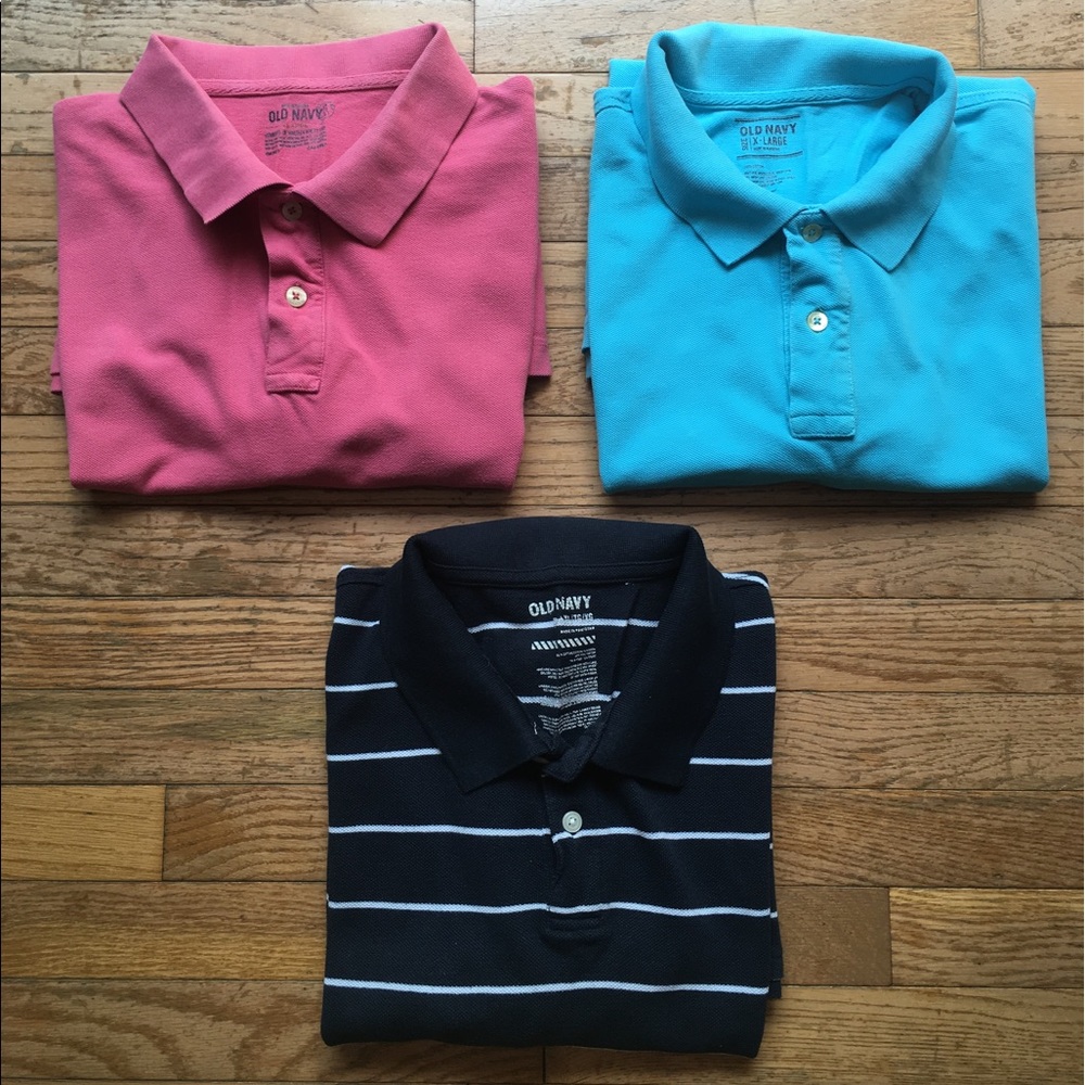 3️⃣ Old Navy Men's Polos (XL) - Picture 1 of 8