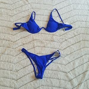Royal blue bikini