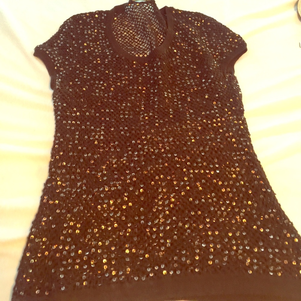BCBG sequin sweater