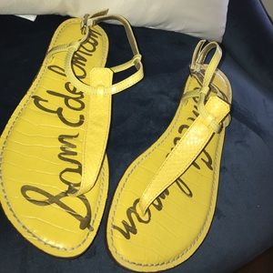 Yellow Sam Edelman sandals