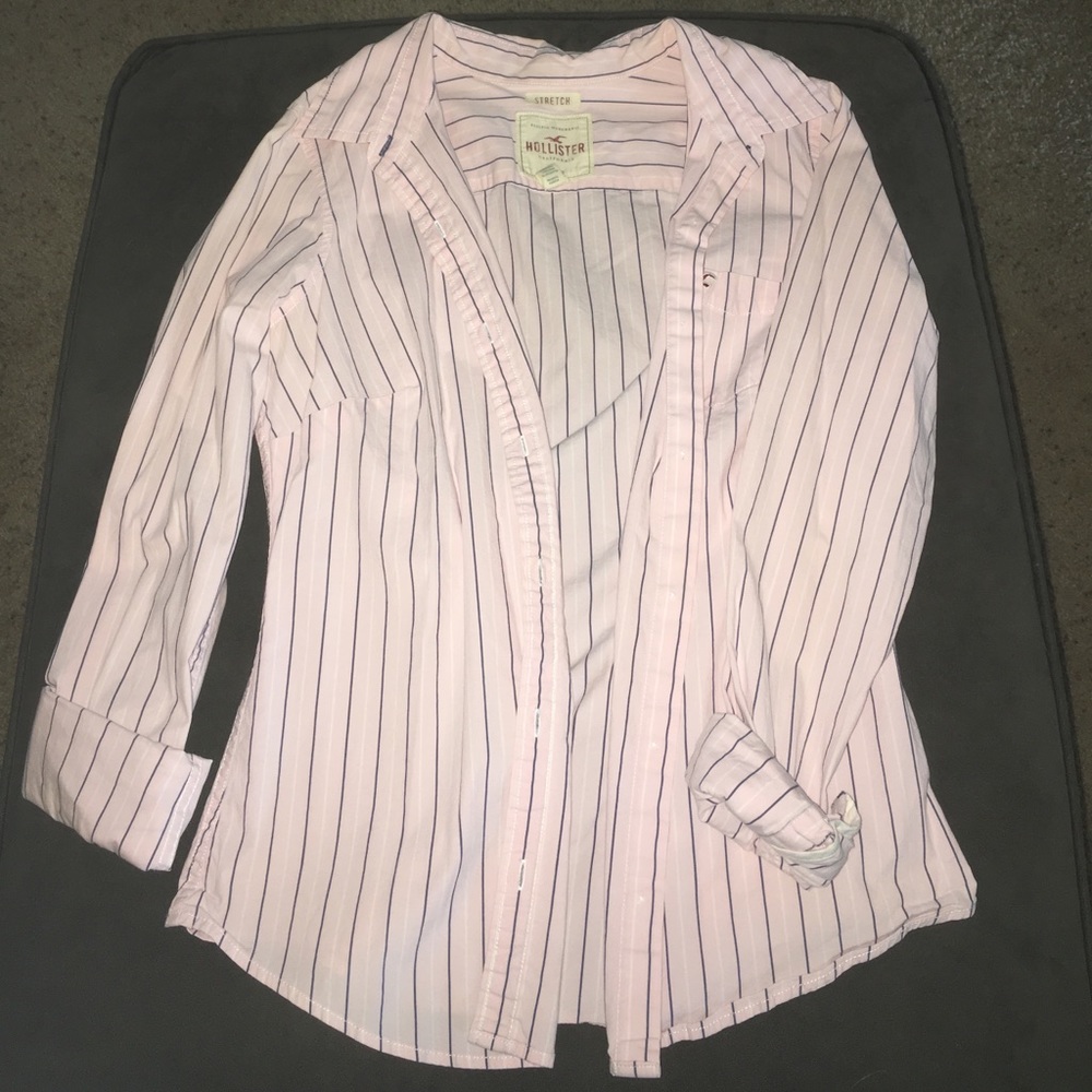 Hollister Stretch Button-Up Shirt