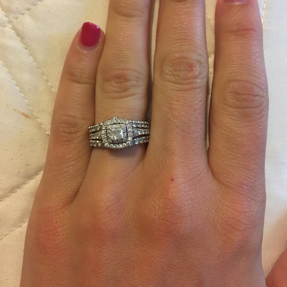 💎1/2 carat diamond ring enhancer/wedding band