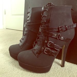 Sexy high heeled boots