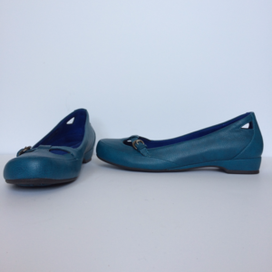 Vionic Orthaheel, Blue Flats