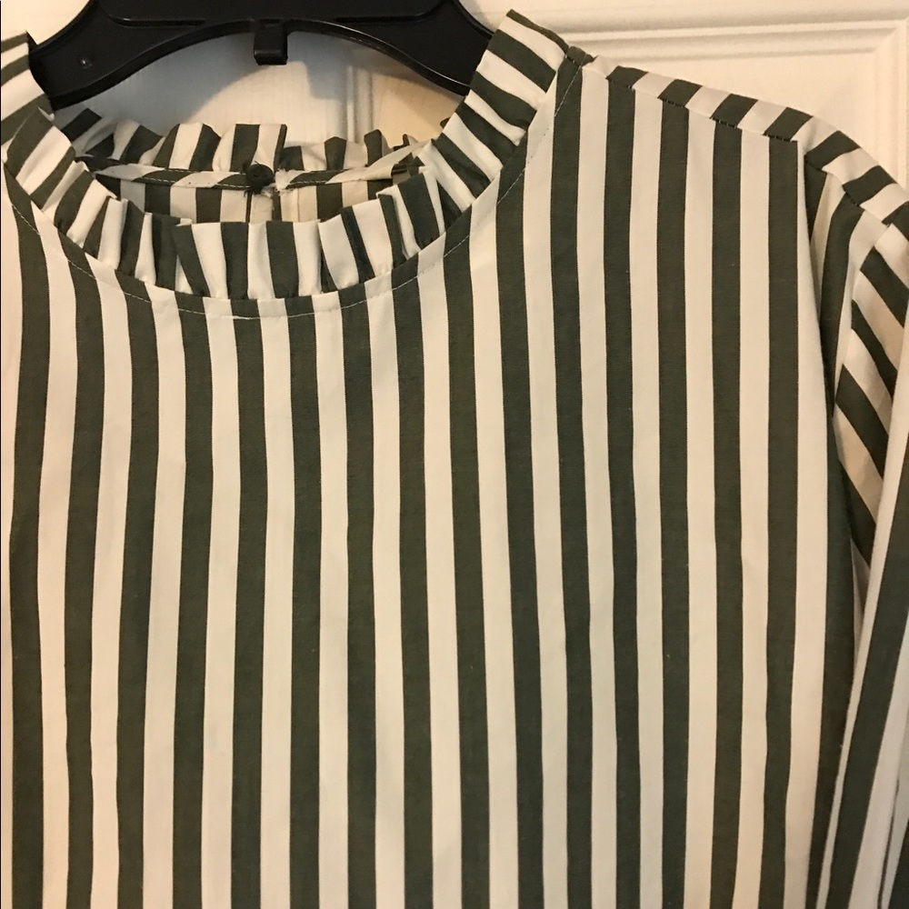 {Green and Cream Top}