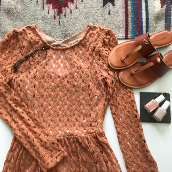 Altar'd state • orange lace dress - Picture 3 of 6