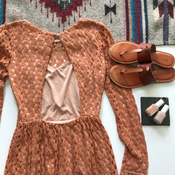 Altar'd state • orange lace dress - Picture 5 of 6