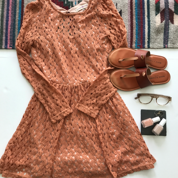 Altar'd state • orange lace dress - Picture 2 of 6