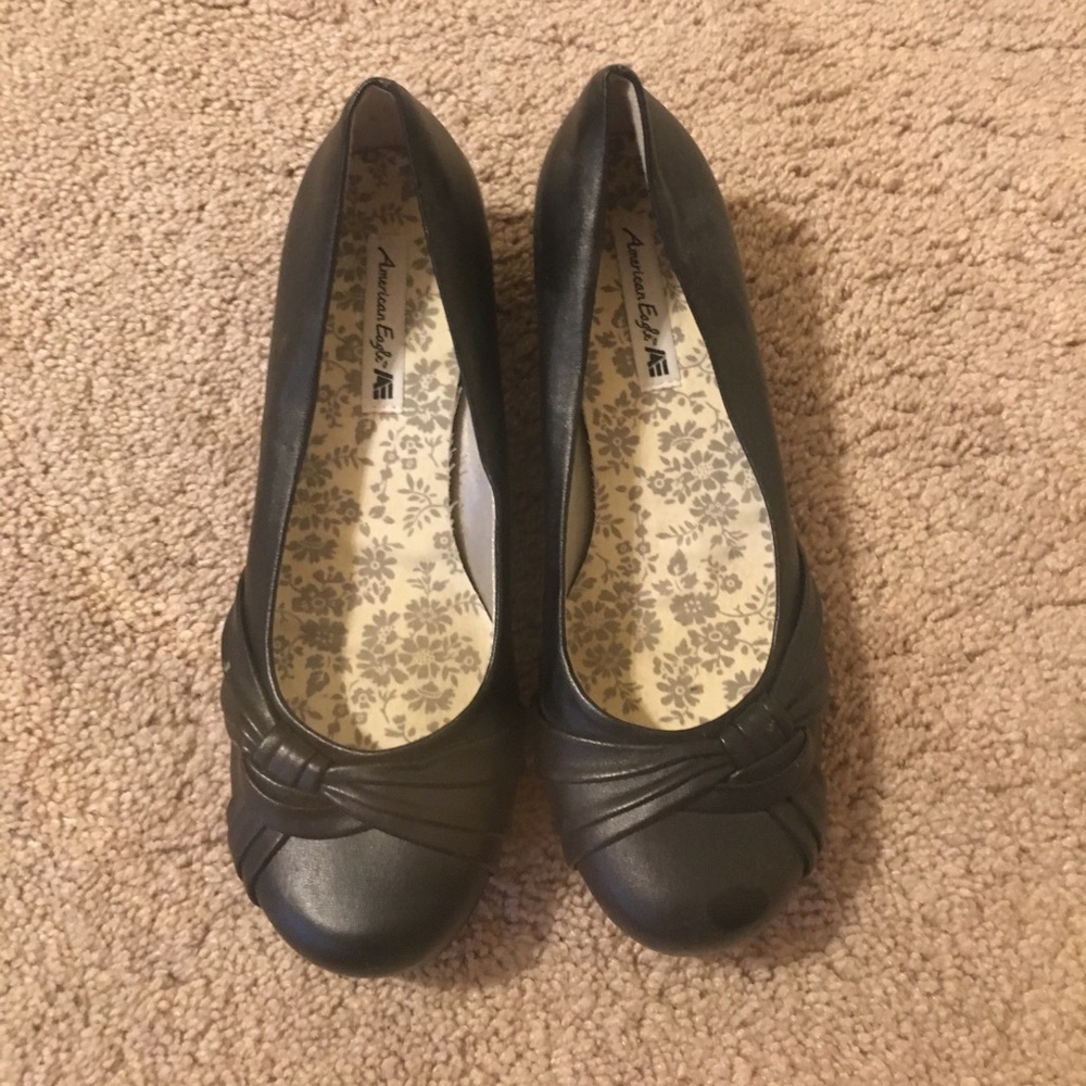 Black flats.