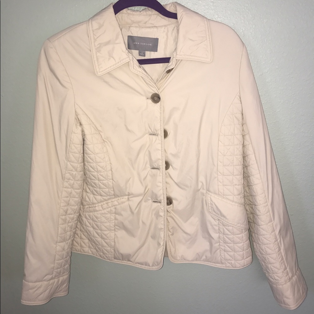 Ann Taylor light cream jacket