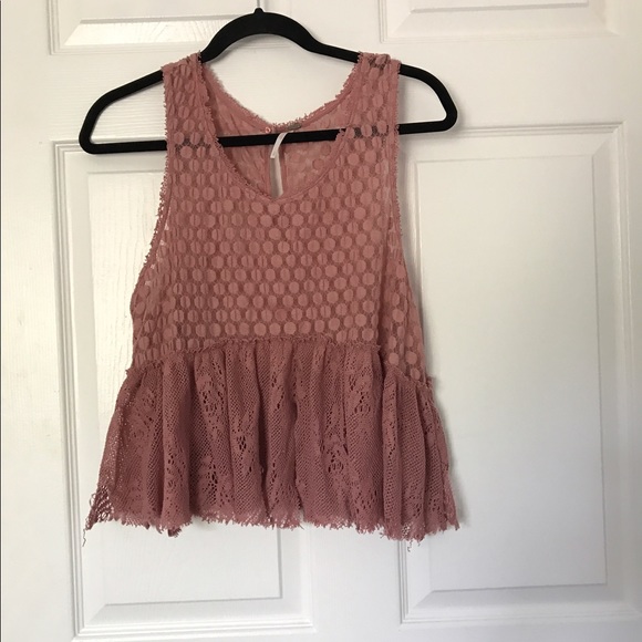 Free people, distressed/sheer tank - Picture 1 of 2