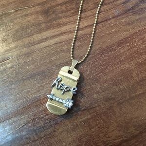 Keep collective dog tag charms and chain