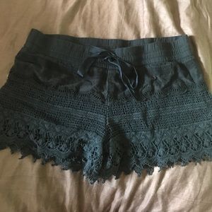 Black Lace Shorts