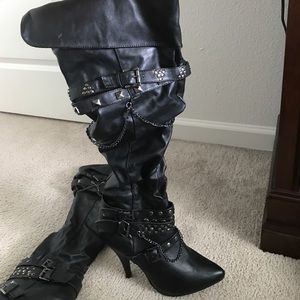 Sexy knee high boots