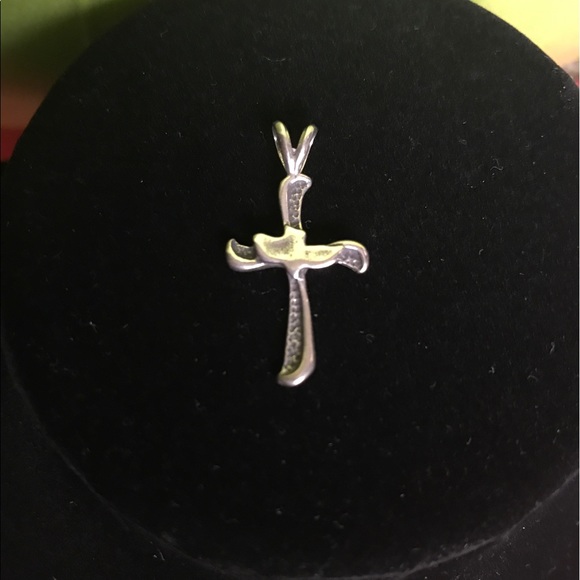 Sterling Silver Cross Medal - Picture 1 of 2