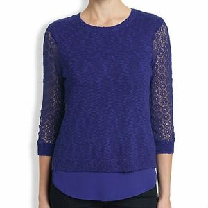 Lucky Brand Blue Cinema Sweater