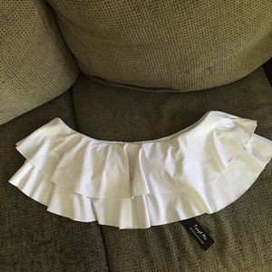 Tempt me bathing suit off the shoulder top