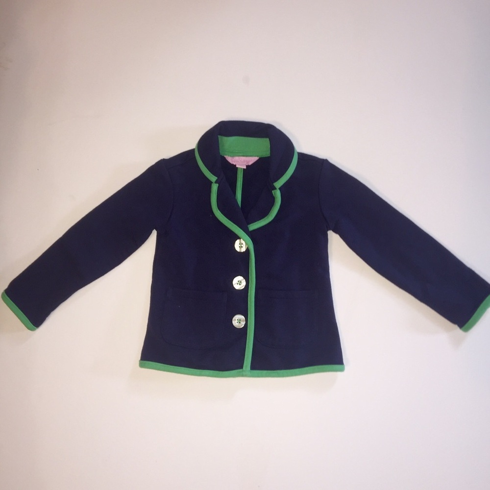 Navy and green Lilly Pulitzer girls blazer