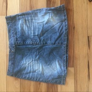 Mini jean skirt