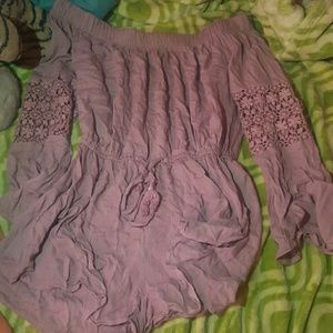 Off the shoulder romper
